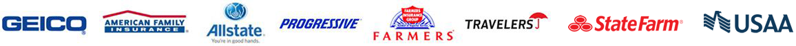 A blurry image of several logos including one for deco
