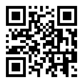 QR code with a pattern of black and white squares.