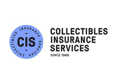 Collectibles Insurance Services logo with blue CIS seal and black text on white background