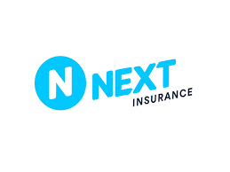 NEXt Insurance logo in blue and black text with a stylized blue N icon