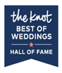 The knot best of weddings hall of fame logo