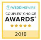 The weddingwire couples ' choice awards logo for 2018