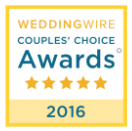 The weddingwire couples ' choice awards logo for 2016