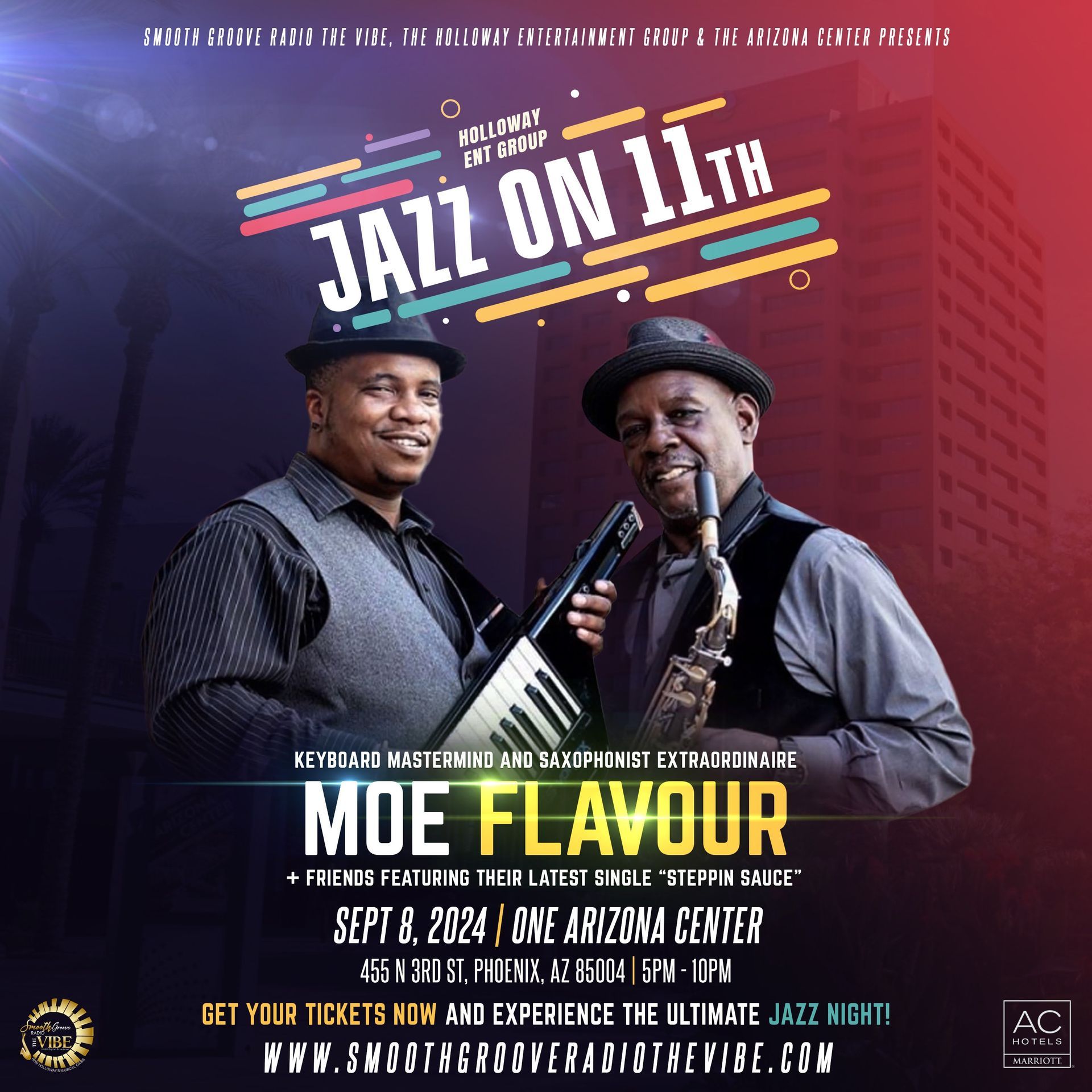 Jazz concert ad featuring