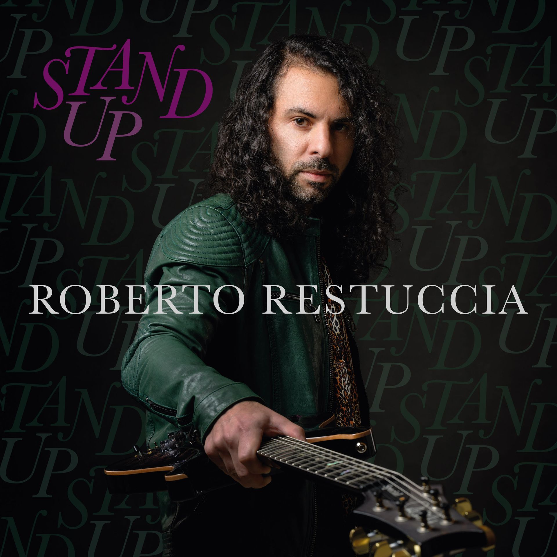Roberto Restuccia with guitar, album cover for 
