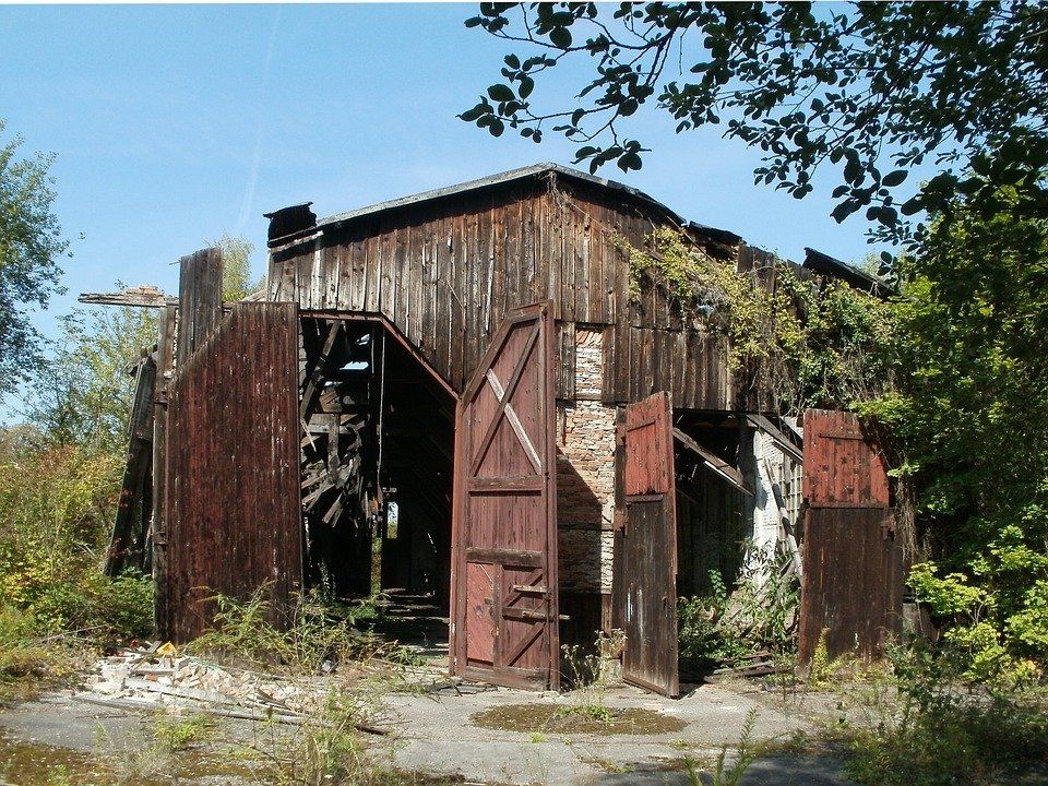 Old shed and outbuildings cleared isle of wight