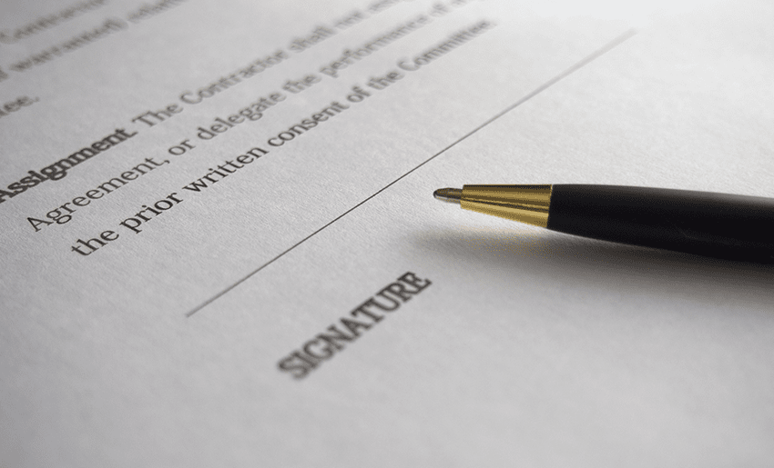 Pen On Document - Legal Services Northern Territory