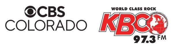 A logo for cbs colorado and kbco 97.3 fm
