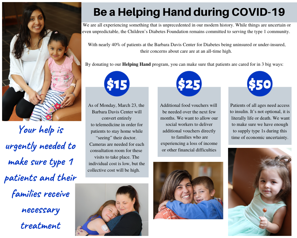 A poster that says be a helping hand during covid-19
