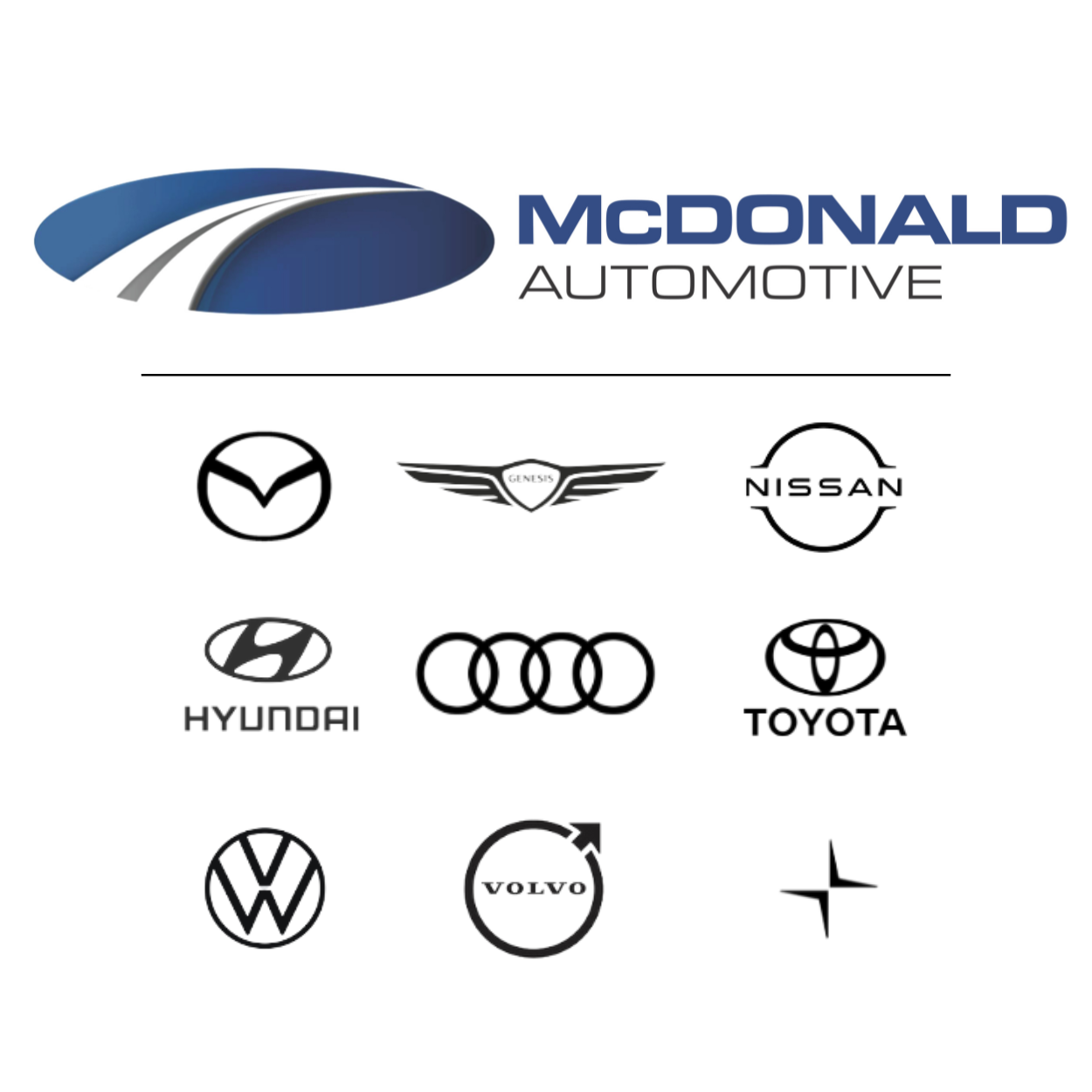 Logo for McDonald Automotive.