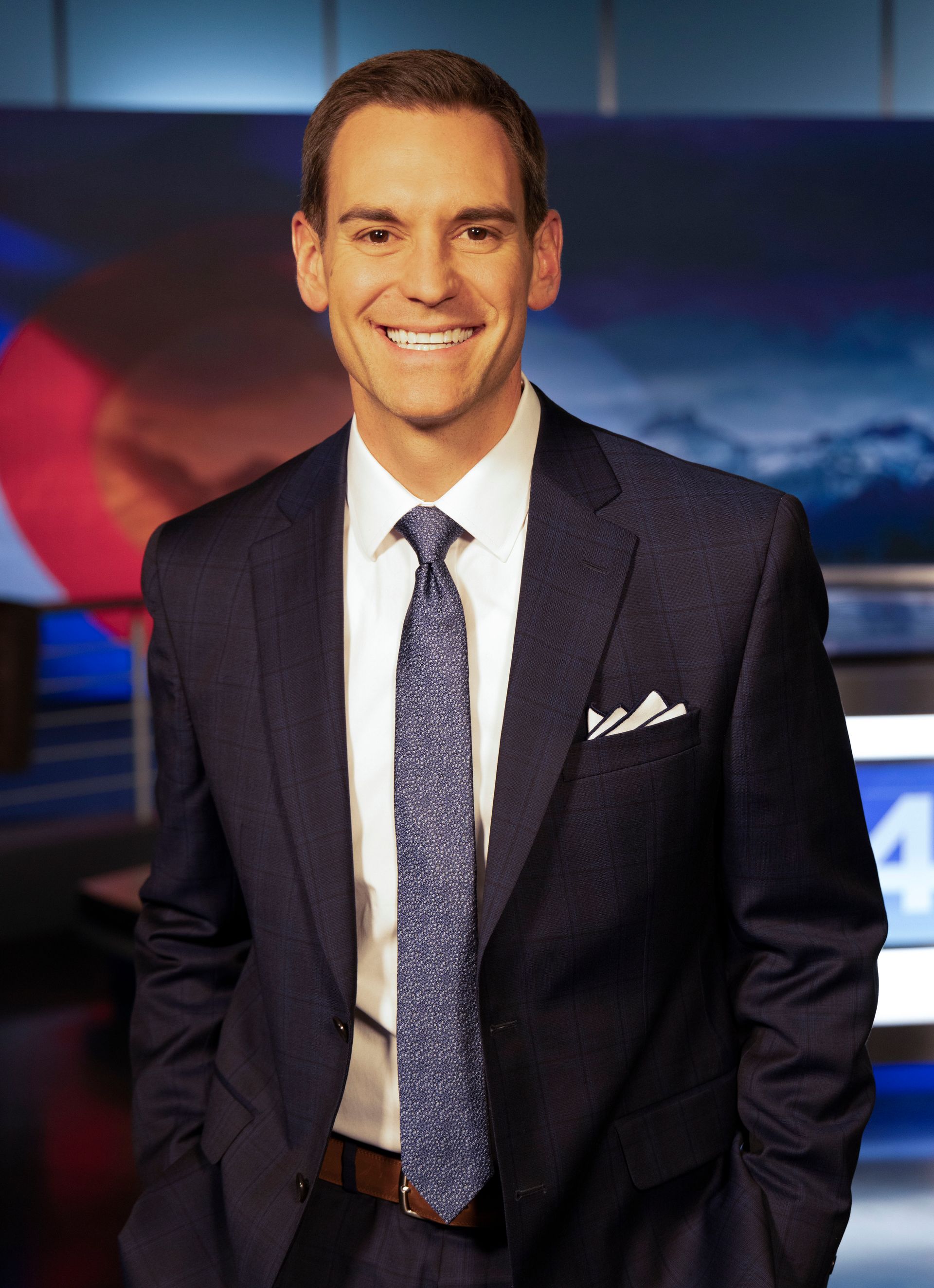 Headshot of CBS Colorado news anchor Michael Spencer, host of Brass Ring Luncheon.