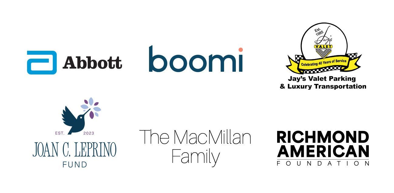 Logo for Brass Ring Luncheon and Fashion Show premier sponsor Jay's Valet, Abbott, boomi, Joan C Leprino Fund, The MacMillan Family, Richmond American Foundation.
