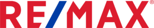 A red , white and blue re / max logo on a white background