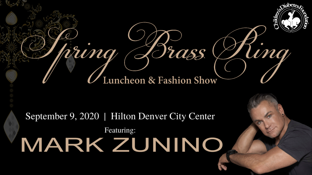 A poster for the spring brass ring luncheon and fashion show