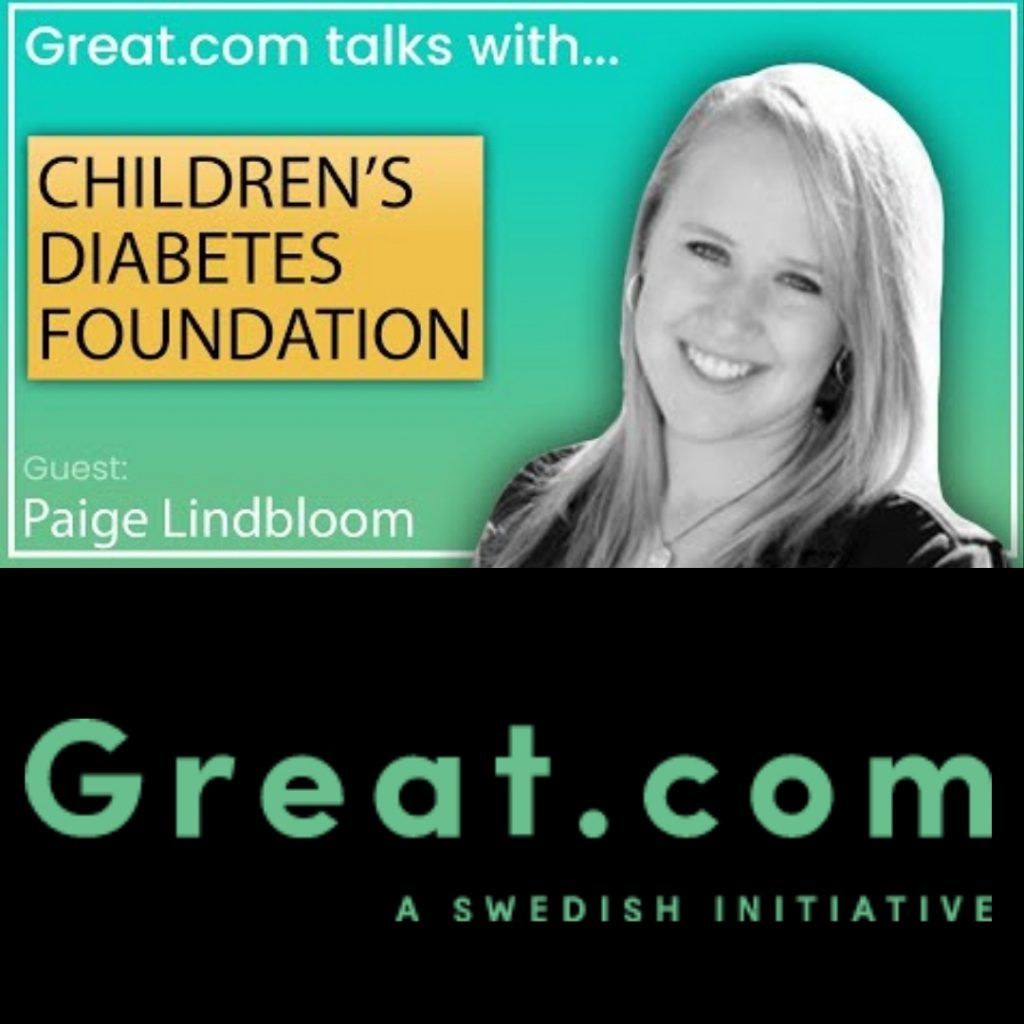A poster for great.com talks with children 's diabetes foundation