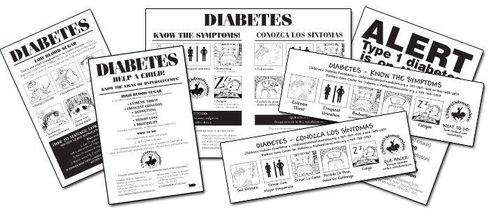 Black and white collage of CDF signs and symptoms cards.