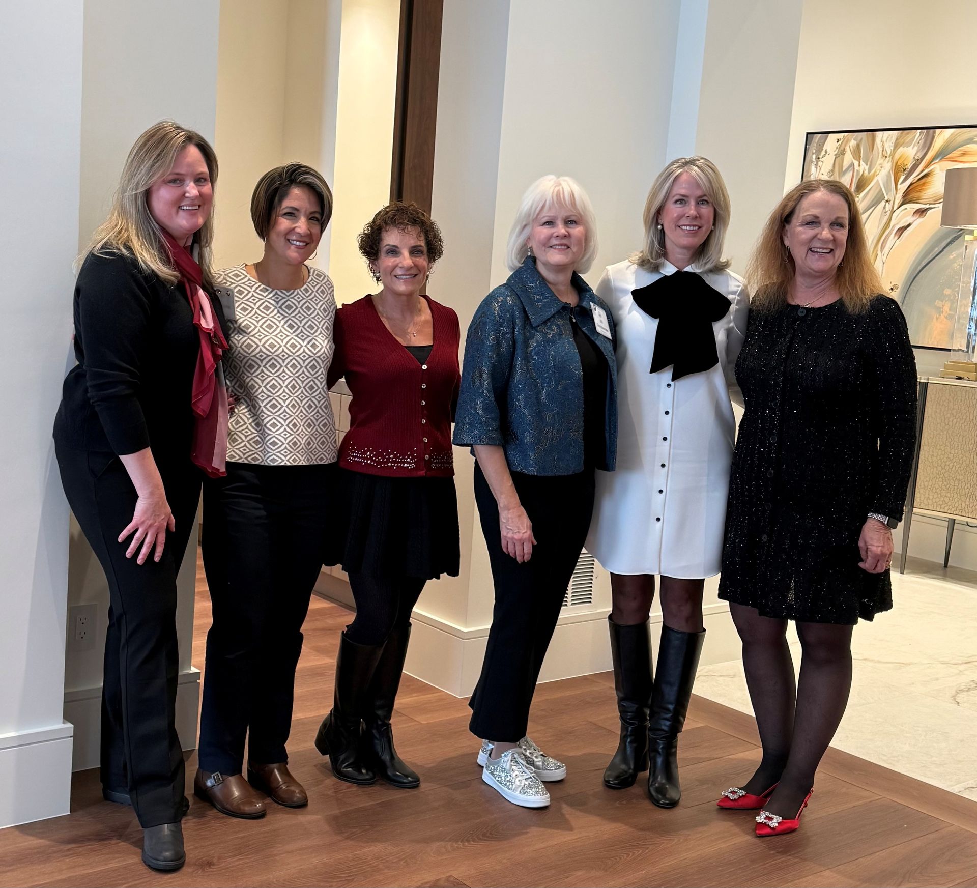 Christy Alberts, Tracy van Orman, Carol Hamer, Jill Christensen, Ingrid Warden, and Lori Finch.