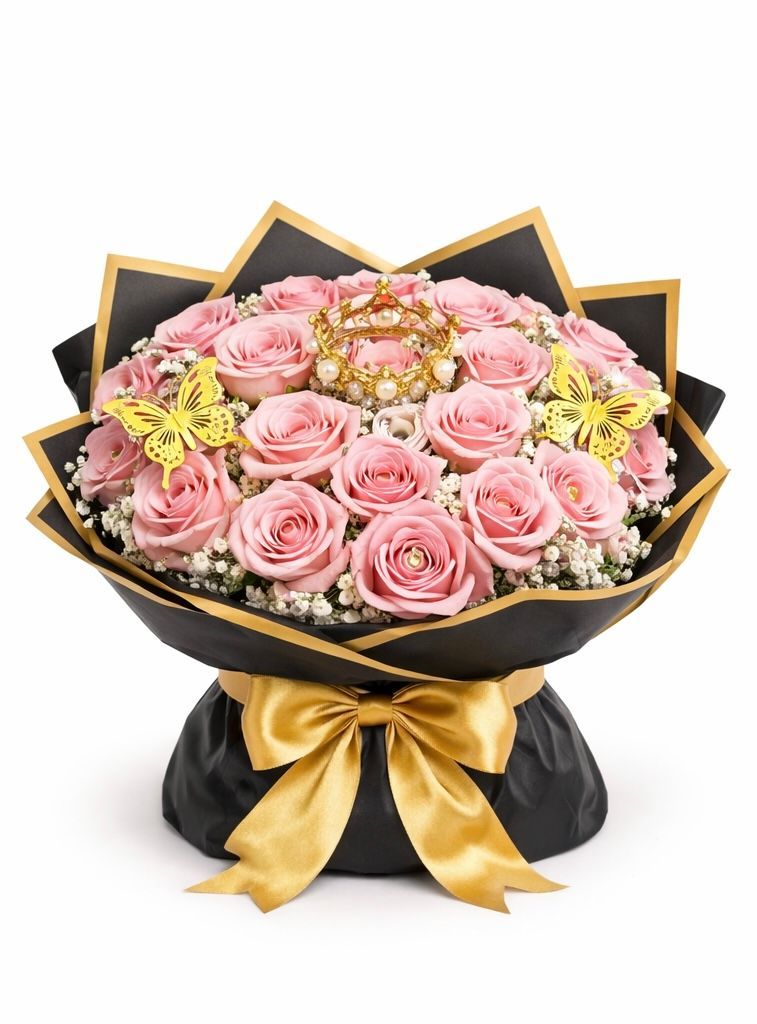 Medium Real Rose Bouquet  (2 Dozen)