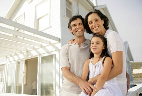 Family happy with professional painting services in Hamilton