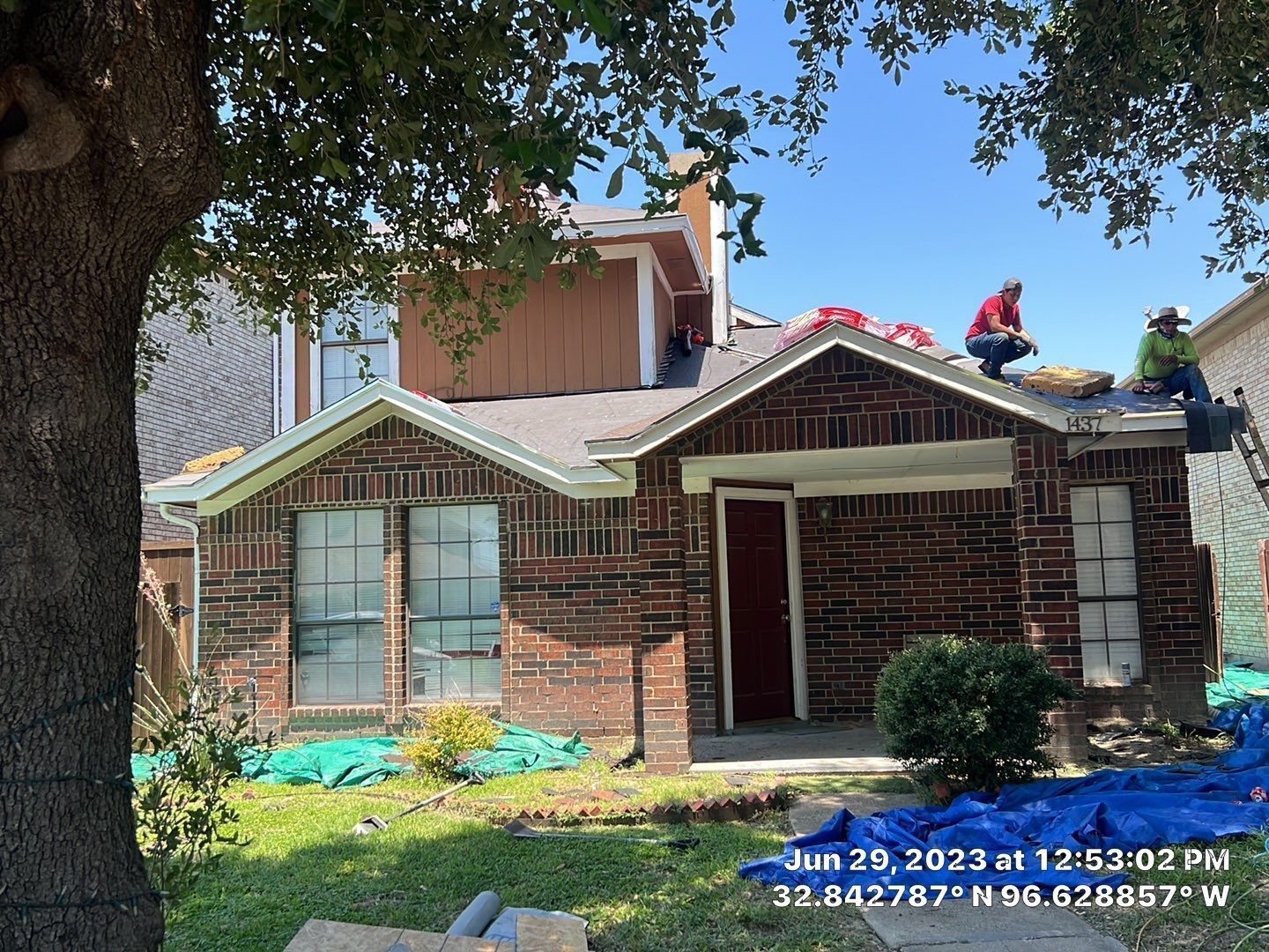 Wooden cabin with black metal roof and large windows, set in a dry, grassy landscape.