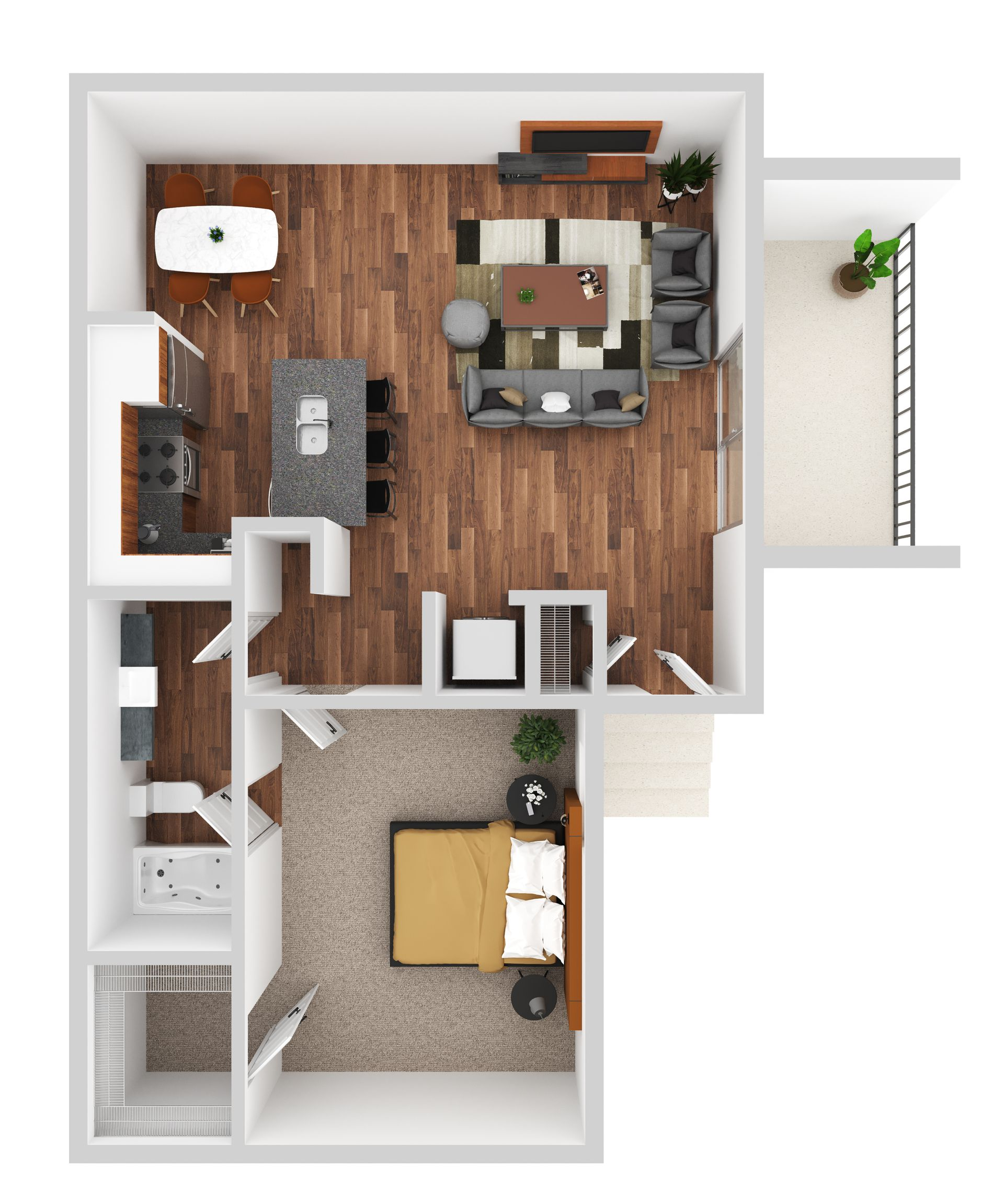1 bedroom 1 bathroom floor plan