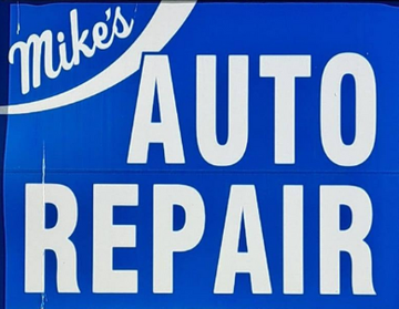 Blue sign with 