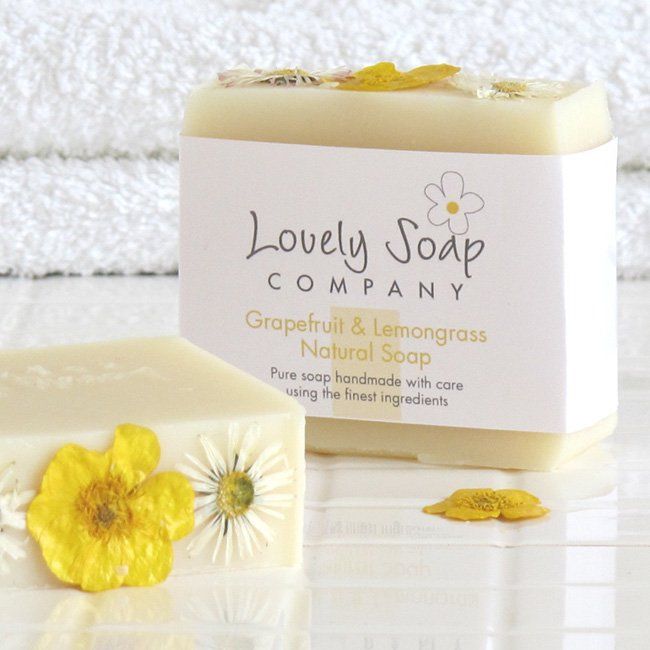 Logo design and packaging for The Lovely Soap Company