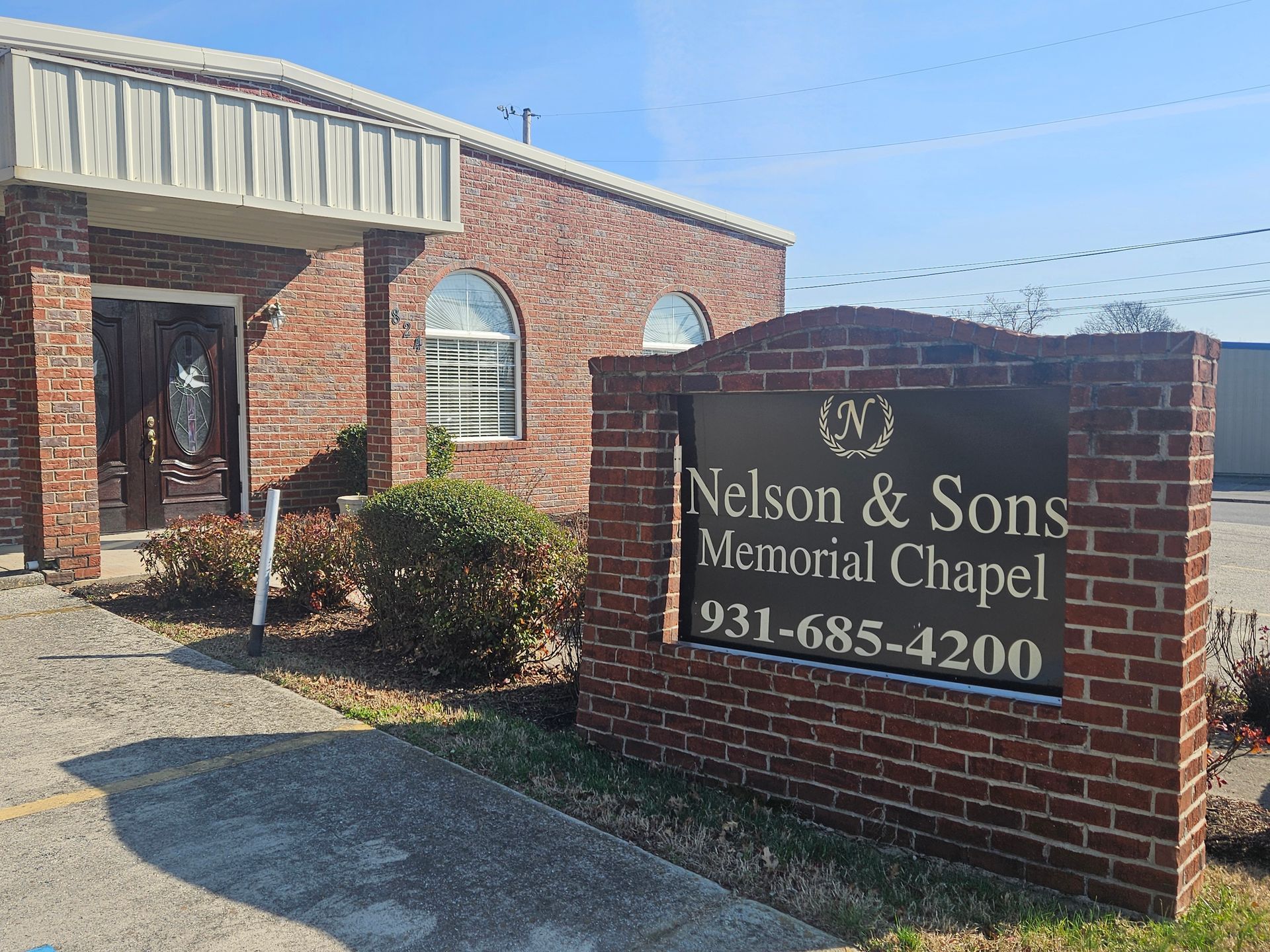 Office at Nelson & Sons Funeral Home TN