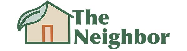 The Neighbor logo with a green house and leaf icon and dark green text