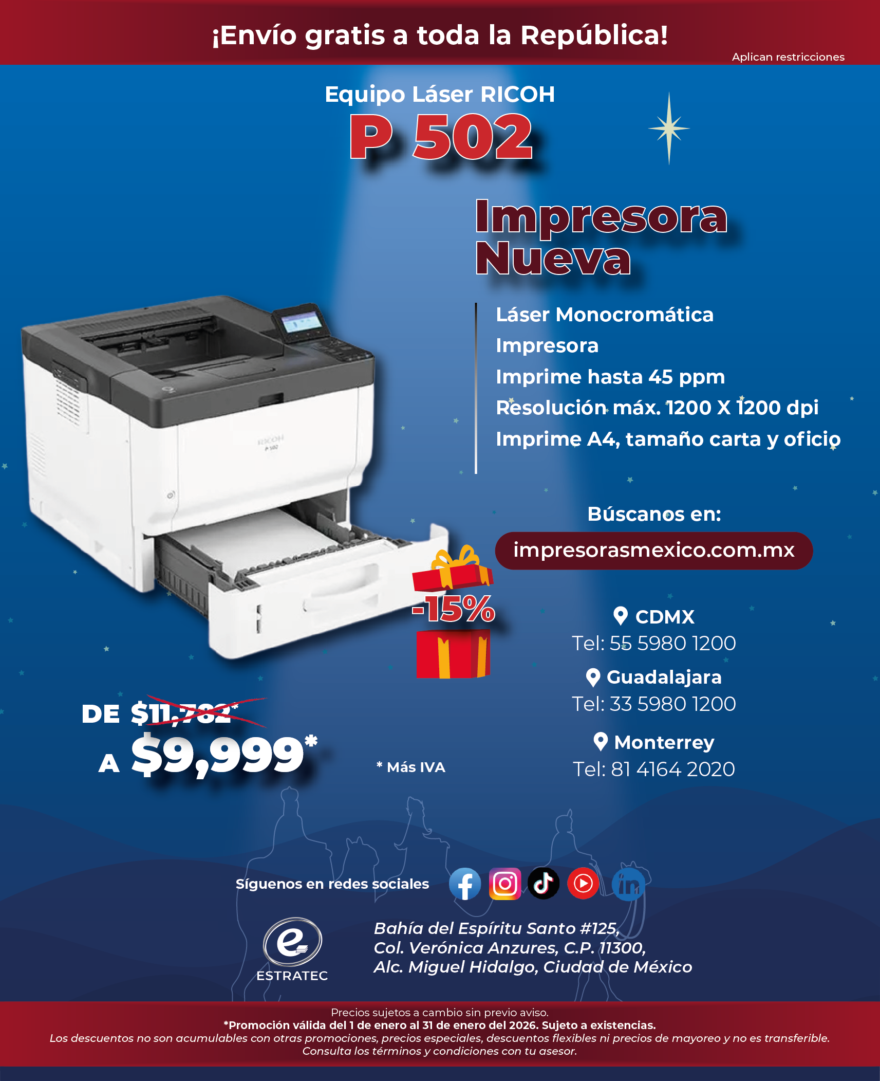 A sign that says hacemos envios a toda la republica mexicana