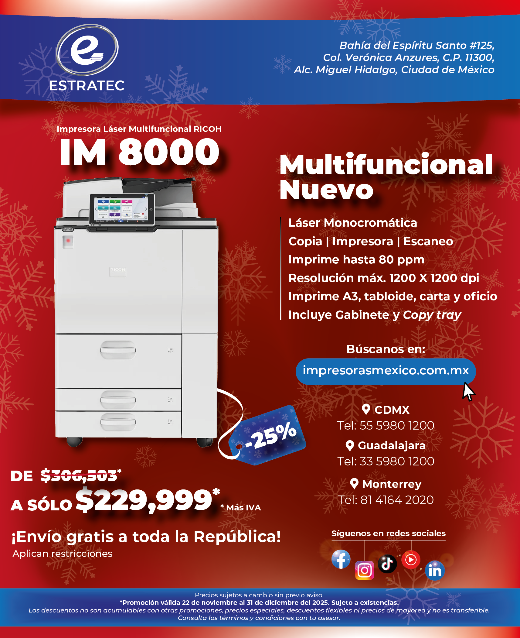 A sign that says hacemos envios a toda la republica mexicana