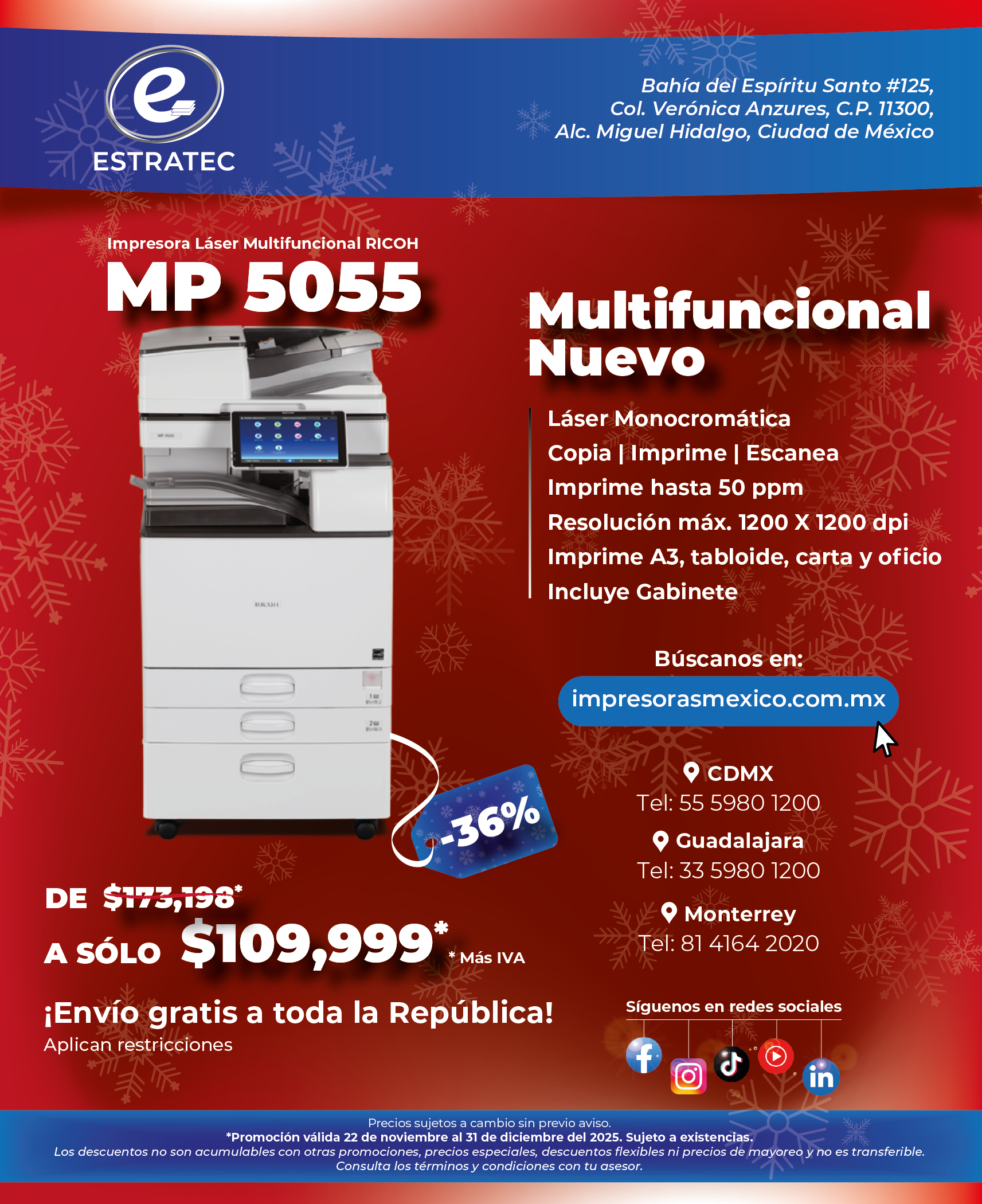 A sign that says hacemos envios a toda la republica mexicana