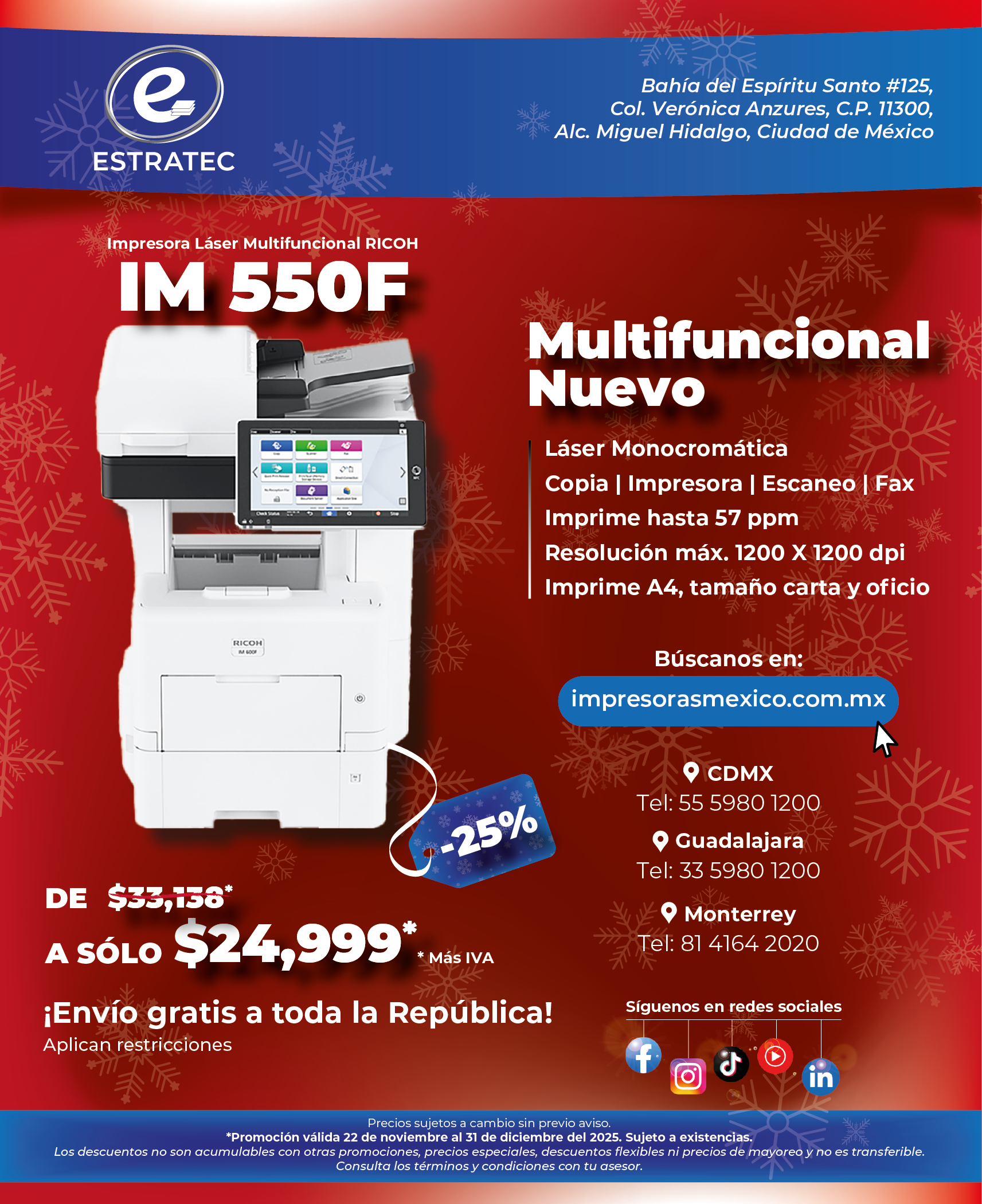 A sign that says hacemos envios a toda la republica mexicana