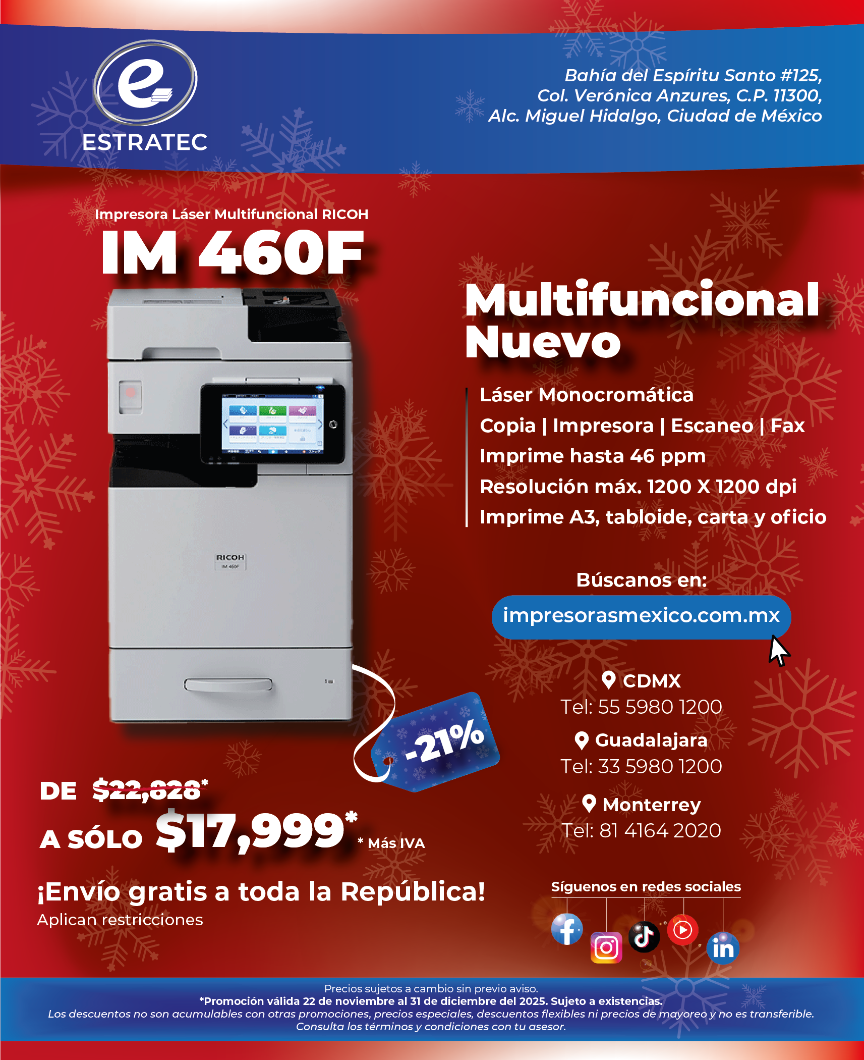 A sign that says hacemos envios a toda la republica mexicana