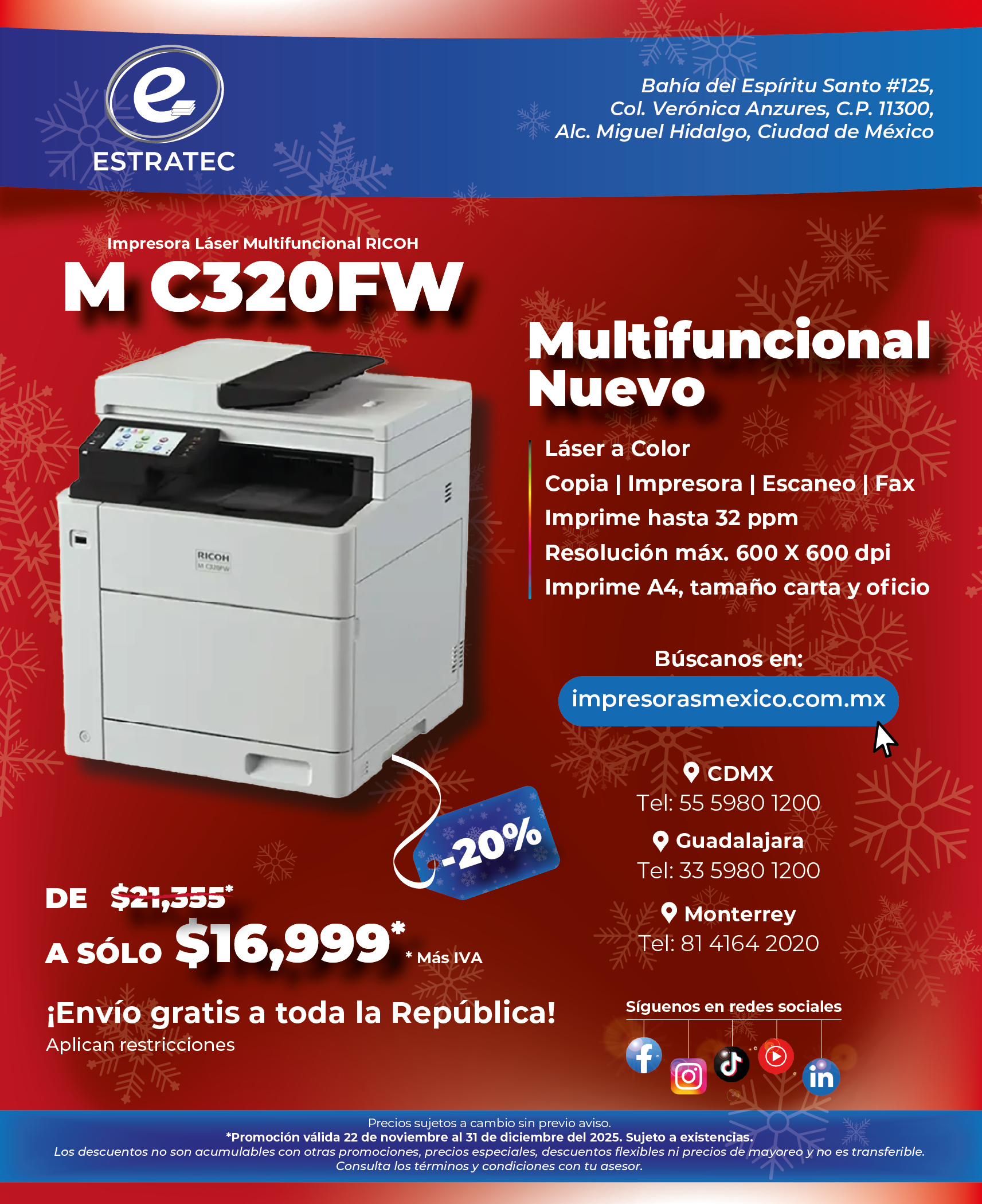 A sign that says hacemos envios a toda la republica mexicana