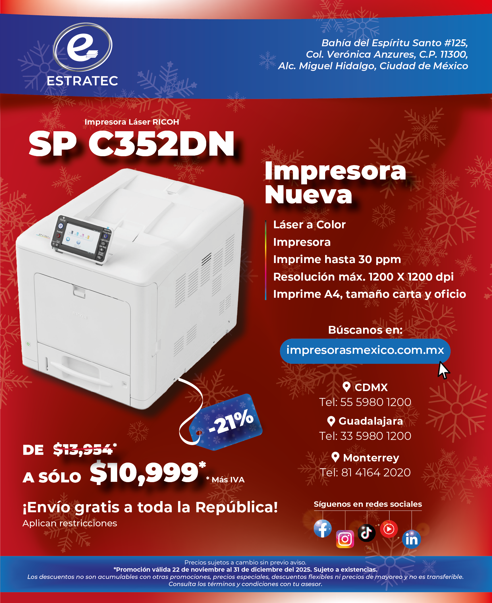 A sign that says hacemos envios a toda la republica mexicana