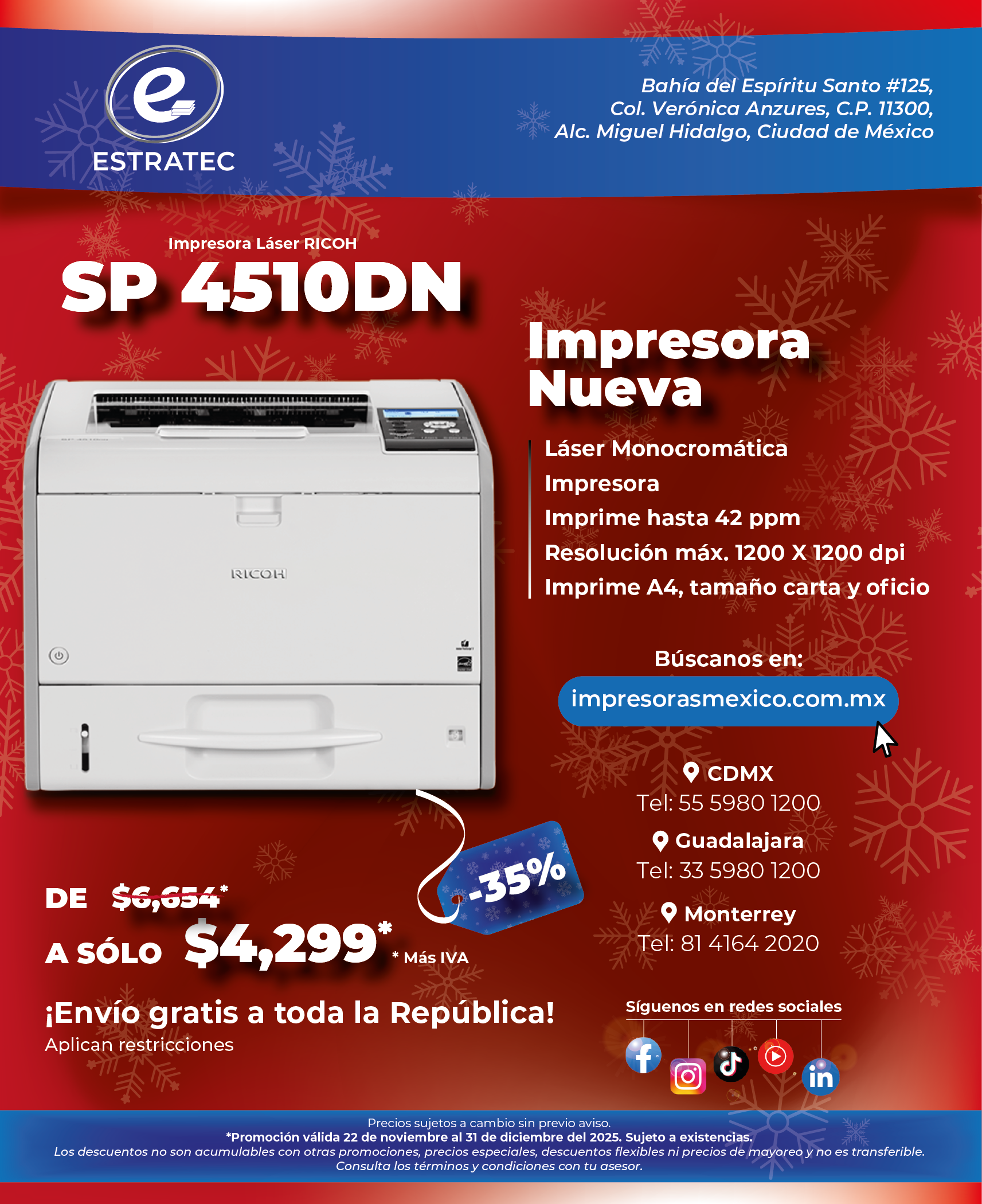 A sign that says hacemos envios a toda la republica mexicana