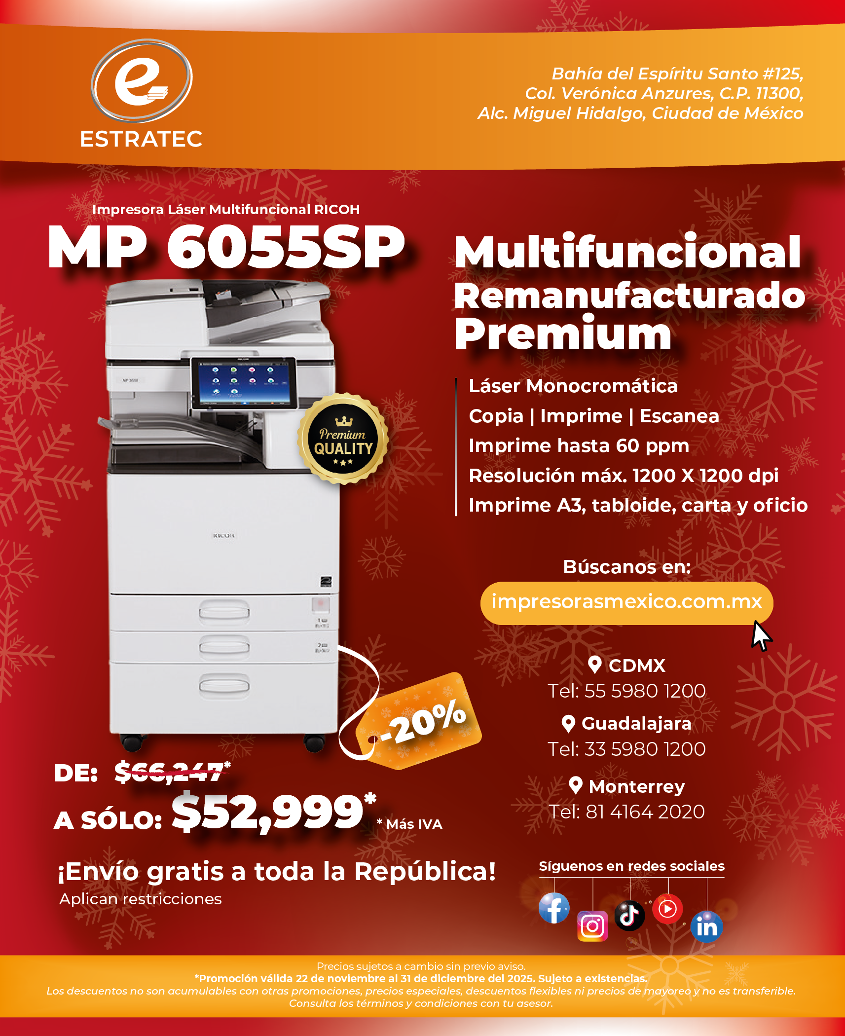 A sign that says hacemos envios a toda la republica mexicana