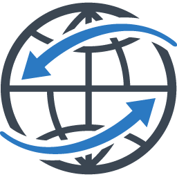 Icon of the world wide web indicating internet/email