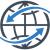 Icon of the world wide web indicating internet/email.