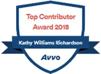 Top contributor award 2018 kathy williams richardson avvo