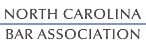 The logo for the north carolina bar association