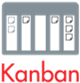 Uma imagem de um quadro kanban com vários botões.