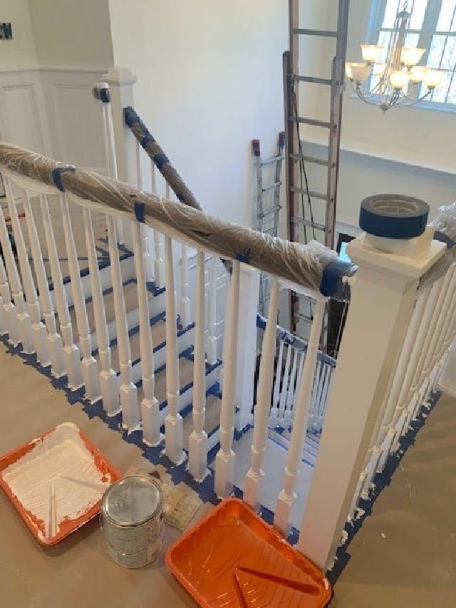 Painting a Stair — Waterbury, CT — Armend's Painting and Home Improvement