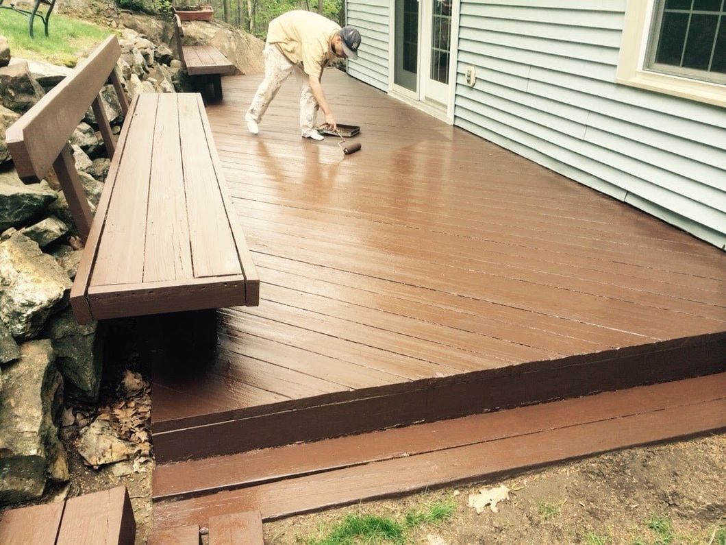 Painting a Deck — Waterbury, CT — Armend's Painting and Home Improvement