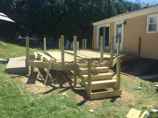 Installing a New Deck — Waterbury, CT — Armend's Painting and Home Improvement