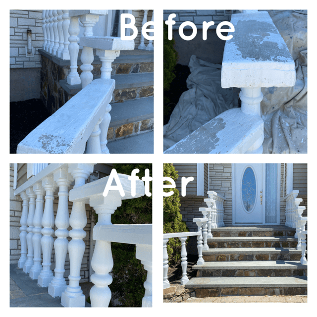 Before and After House Entrance Remodeling — Waterbury, CT — Armend's Painting and Home Improvement