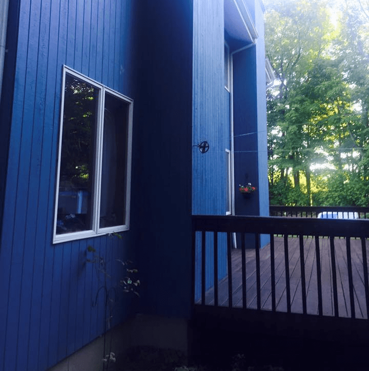 House Exterior with Blue Color — Waterbury, CT — Armend's Painting and Home Improvement