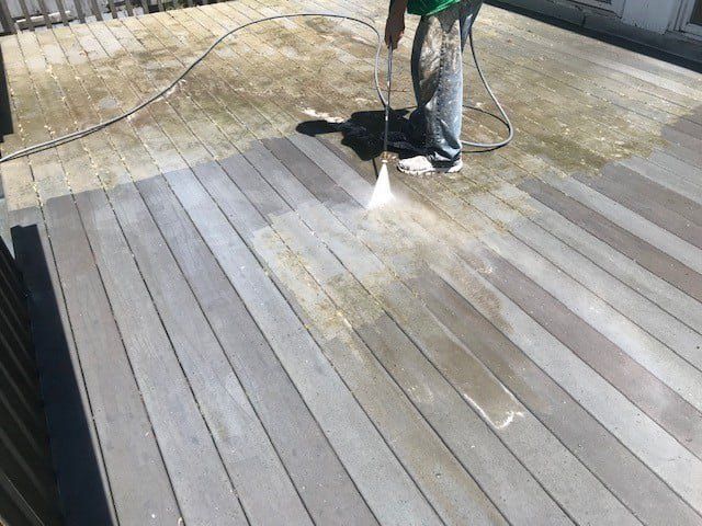 Cleaning a Deck — Waterbury, CT — Armend's Painting and Home Improvement