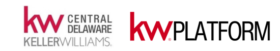 Logos for Keller Williams Central Delaware and Keller Williams Platform.